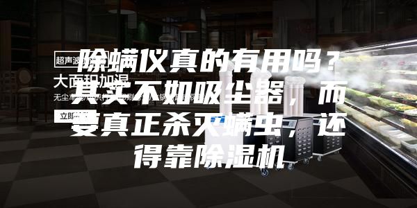 除螨儀真的有用嗎？其實(shí)不如吸塵器，而要真正殺滅螨蟲，還得靠除濕機(jī)